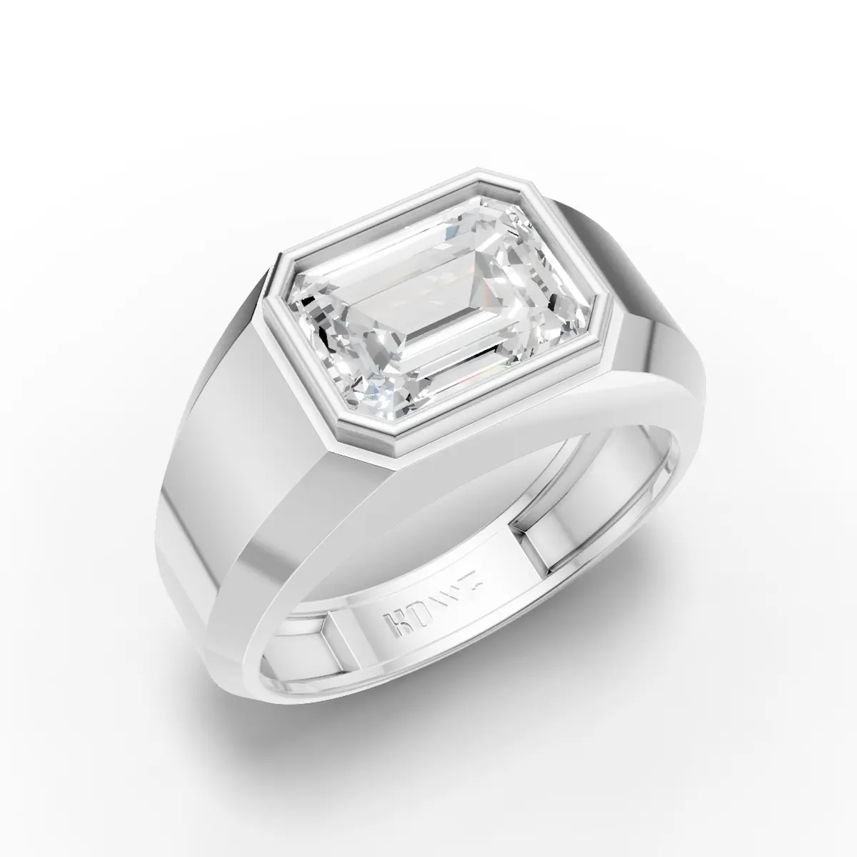 Emerald Bezel Ring